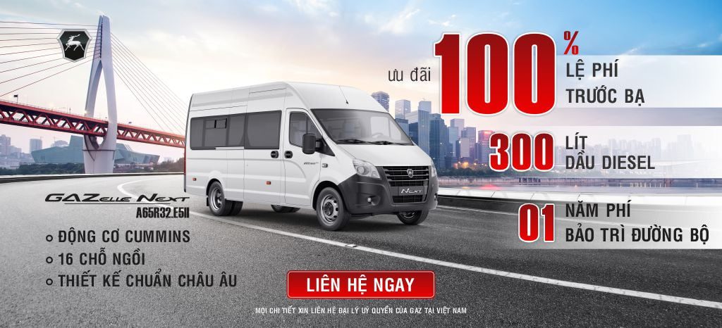 Khuyen Mai Mua Xe Gazelle Next Minibus 16 Cho